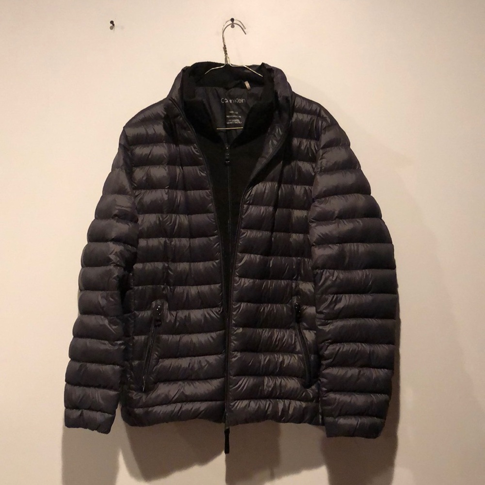 Calvin Klein Premium Down Packable Black Puffer Jacket